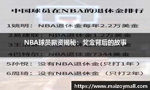 NBA球员薪资揭秘：奖金背后的故事